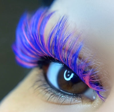 Pink Purple Lashes