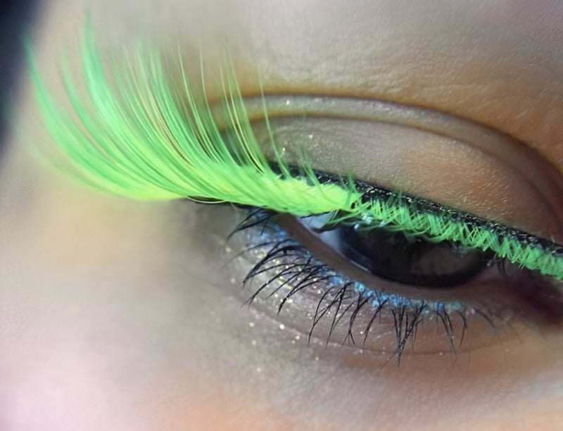 Neon Green UV Lashes