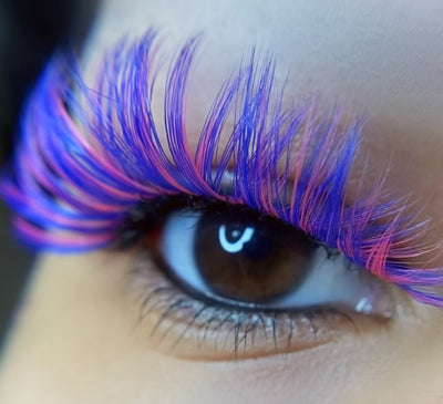 Pink Purple Lashes