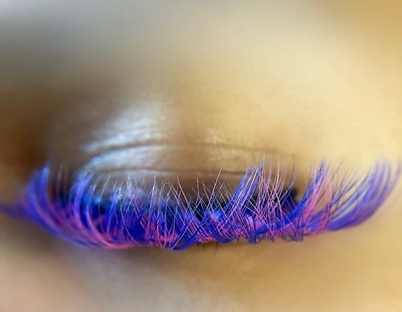 Pink Purple Lashes