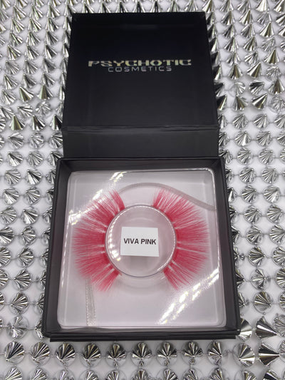 Pink fluffy false lash strips packaging