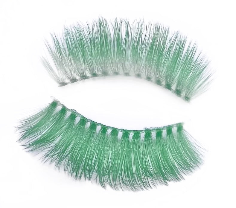 Dark Green Lashes