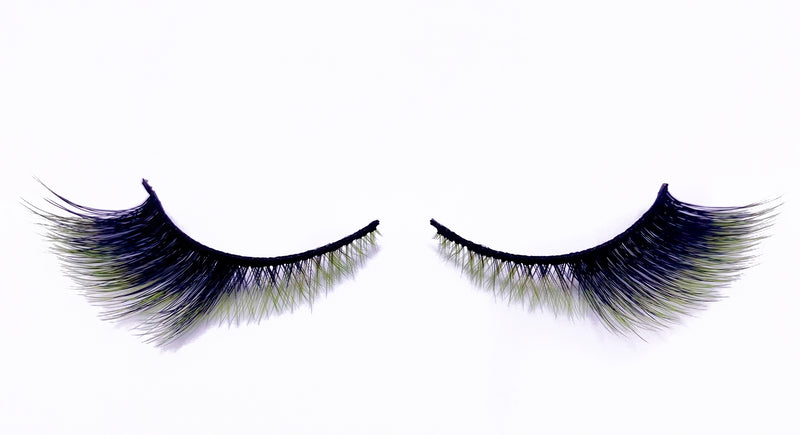 Green Black Ombré Lashes