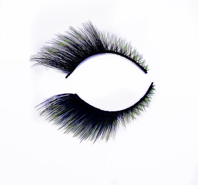 Green Black Ombré Lashes