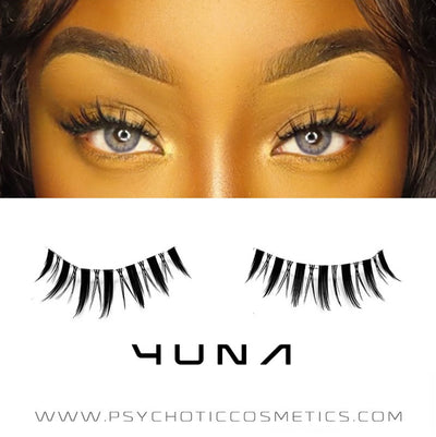 Anime spikey lashes dark skinned model 