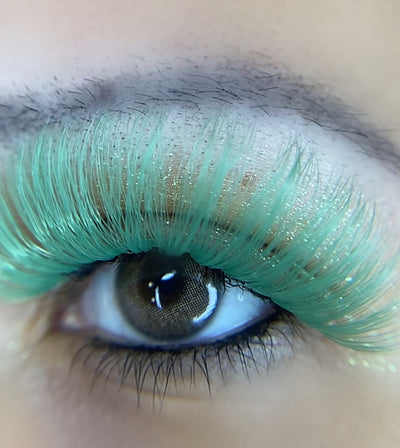 Dark Green Lashes