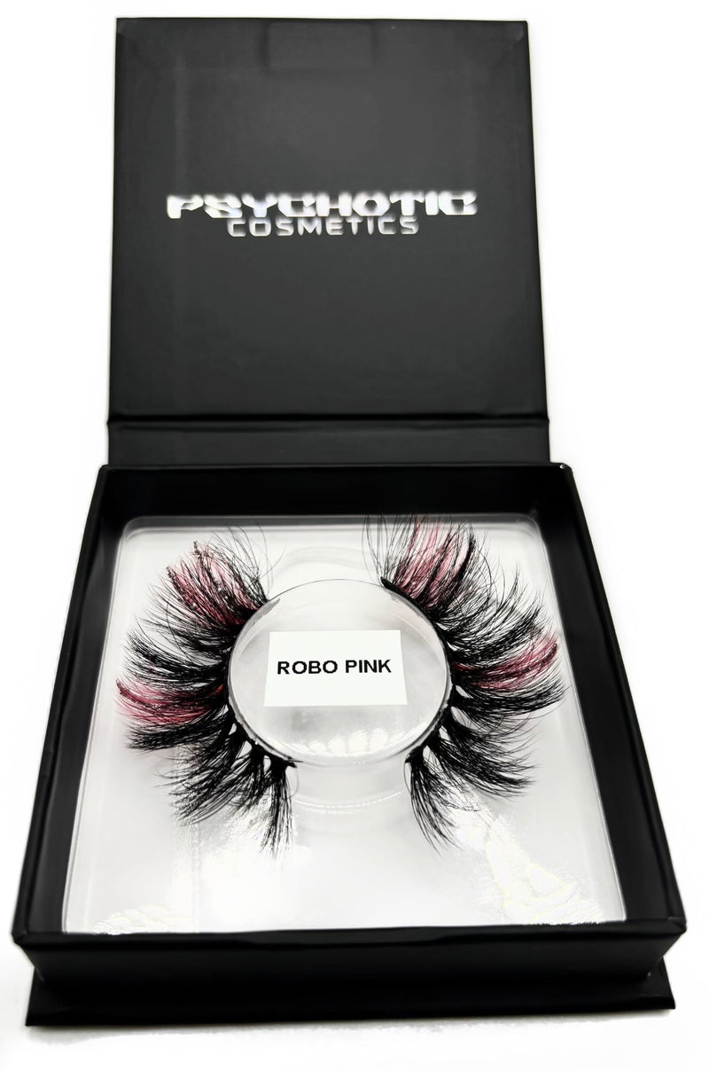 Pink Silver Glitter Lashes