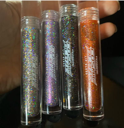 4 Holographic Glitter Lipgloss Set