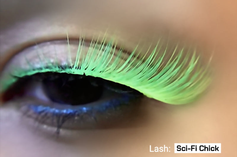 Neon Green UV Lashes