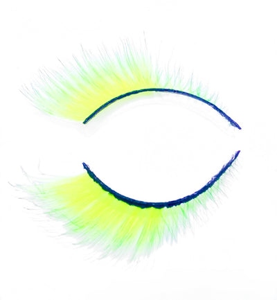 Neon Green UV False Lashes ‘Sci-Fi Chick’