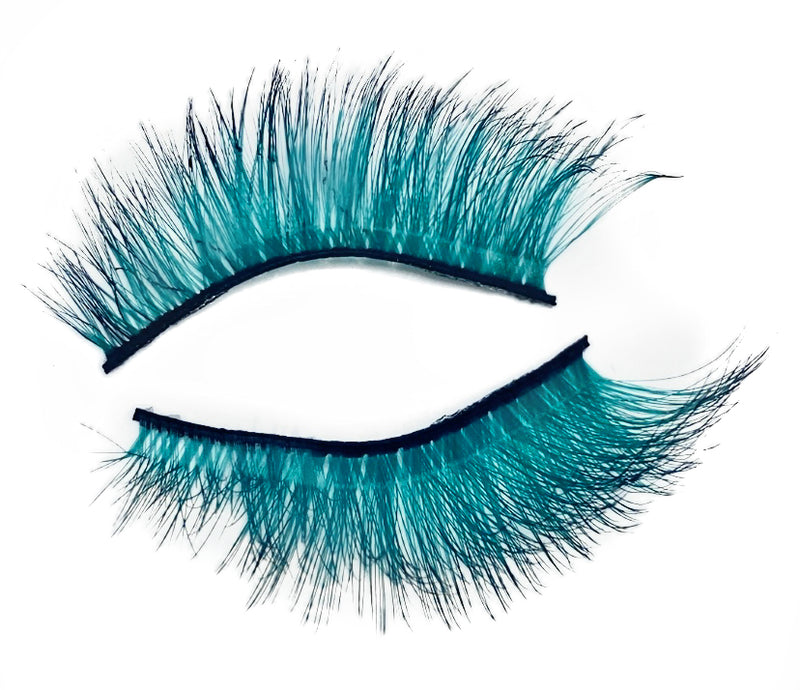 Turquoise False Lashes ‘Viridian’