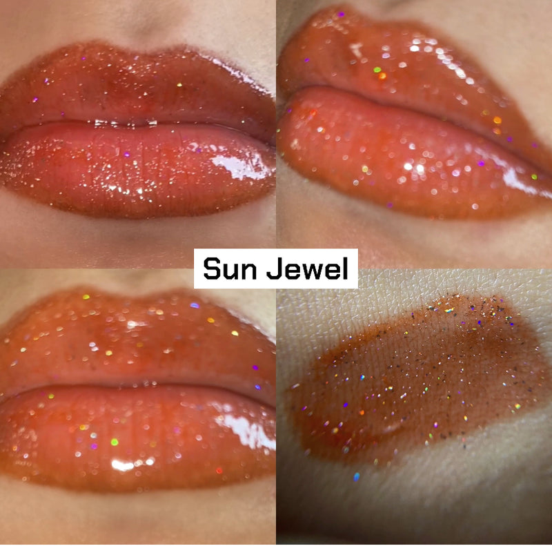 Orange Glitter Lipgloss ‘Sun Jewel’