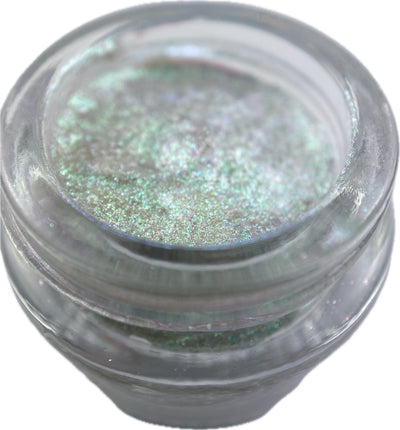 Green Multichrome Eyeshadow Gel in jar