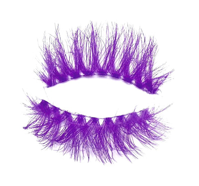 Purple lashes faux mink 