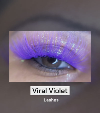 Purple lashes faux mink eye swatch video