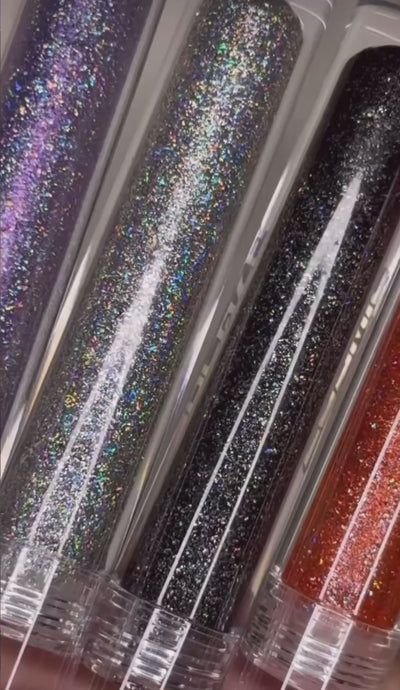 4 Holographic Glitter Lipgloss Set