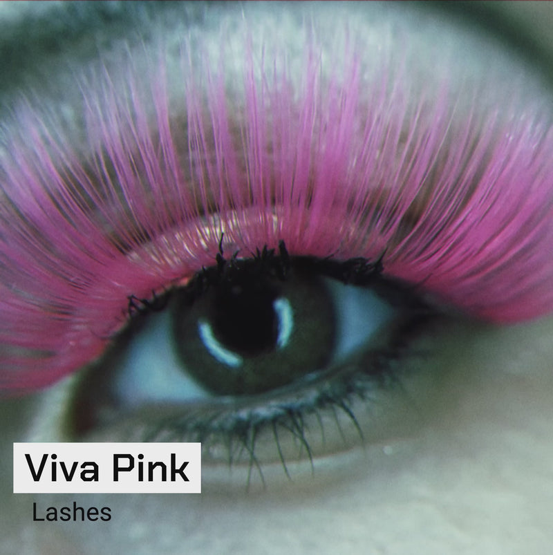 Pink fluffy false lash strips video swatch 